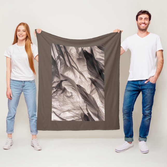 Couverture Polaire Plumes (En situation)