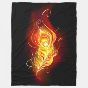 Couverture Polaire Plumes de paquetage de feu