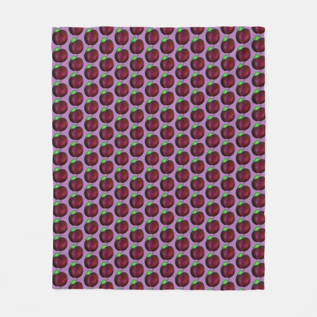 Couverture Polaire Plums Ried Été Purple Plum Fruit Imprimer (Devant)