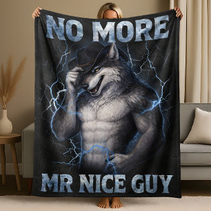 Couverture Polaire Plus de Monsieur Gentil Mème Drôle de Loup Alpha B