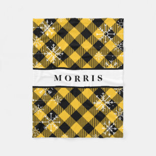 Couverture Polaire Pneus à neige plaqués de buffle jaune et noir