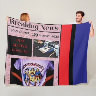 COUVERTURE POLAIRE POD STUFF FLEECE BLANKET!