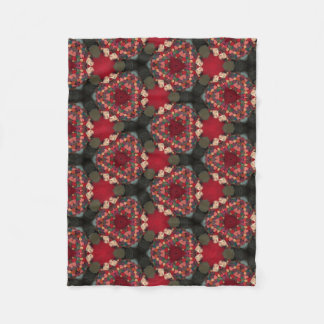 Couverture Polaire Poinsettia Trifecta  Abstract Design