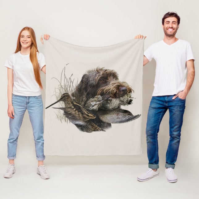 Couverture Polaire Pointeur à poils durs Griffon, Chasse à la bécasse (En situation)