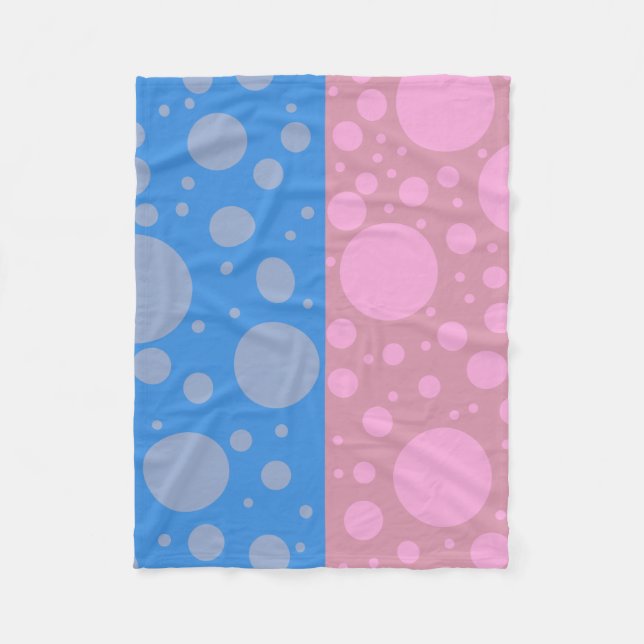 Couverture Polaire Pointeur bleu rose, petit (Devant)