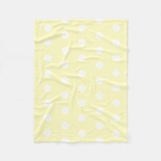 Couverture Polaire Points Poka Jaunes