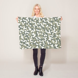 Couverture Polaire Points verts modernes