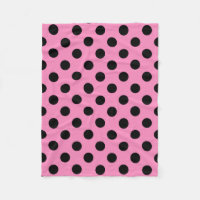 pois noirs en rose