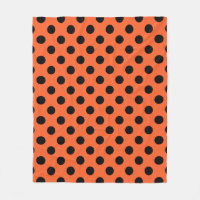 Pois noirs sur orange