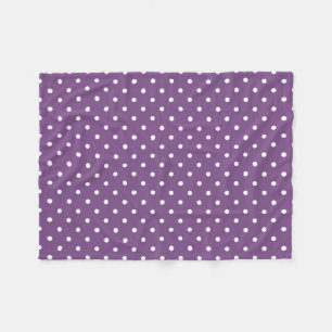 Couverture Polaire Pois violets