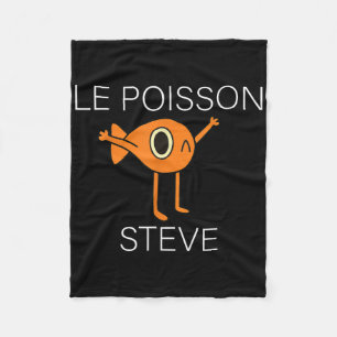 Couverture Polaire Poisson Drôle Le Poisson Steve Pour Enfants Femmes
