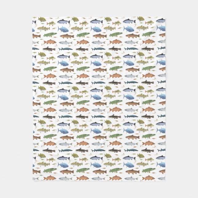 Couverture Polaire Poissons et Baits (Devant)