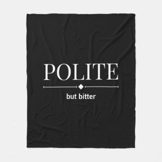 Couverture Polaire Polis, Mais Amer, Sarcastique