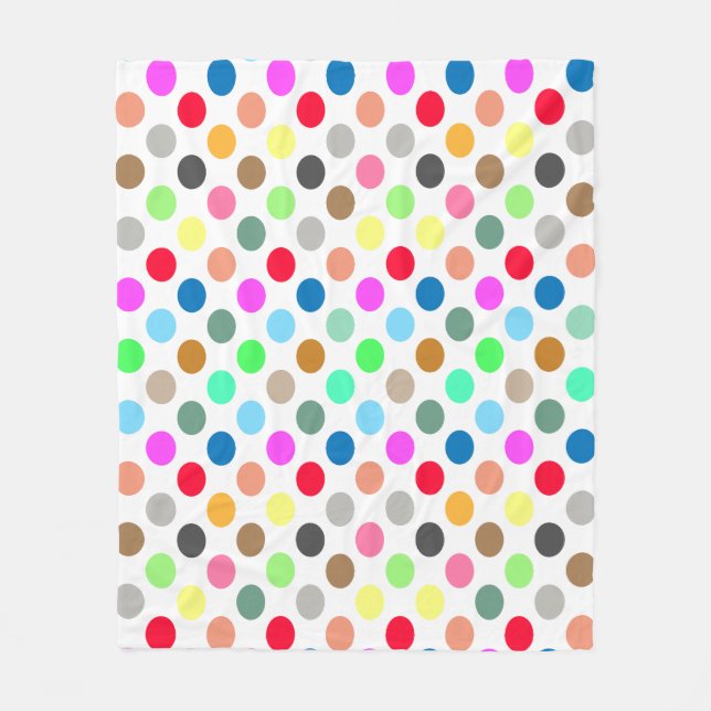 Couverture Polaire Polka dots - multicolors (Devant)
