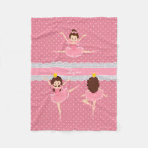 Polkadot dentelle rose Ballerina Motif Enfants
