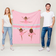 Polkadot dentelle rose enfants Ballerina Motif