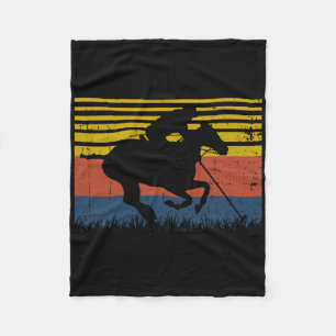 Couverture Polaire Polo Joueurs Horseback équitation Cheval Equestre 