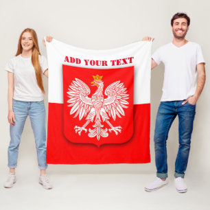 Couverture Polaire Pologne Drapeau Football Patriotique Football Pols