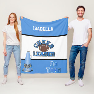 Couverture Polaire Pom-pom girl de football Blanche polaire