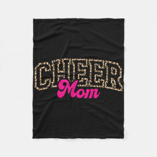 Couverture Polaire Pom-Pom Maman Léopard Cheerleader Sport Cheerleadi