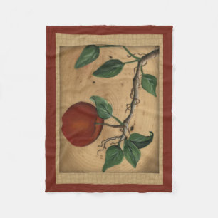 Couverture Polaire Pomme Blanche polaire