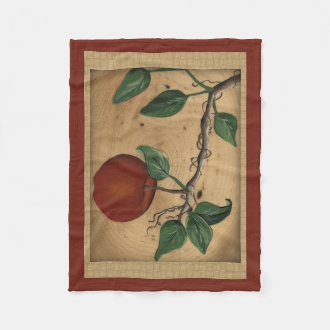 Couverture Polaire Pomme Blanche polaire (Devant)