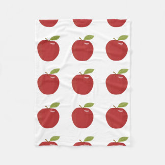 Couverture Polaire pomme rouge
