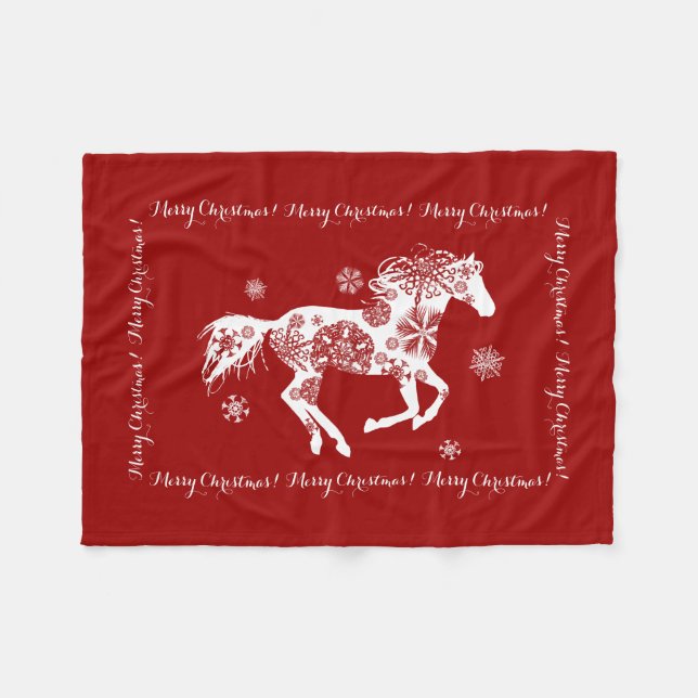 Couverture Polaire Poney équestre de l'Auteur du Cheval (Devant (Horizontal))