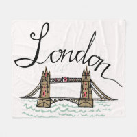 Pont en lettres de Londres de main