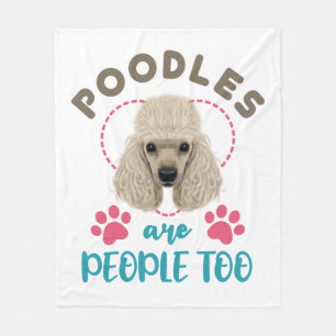 Couverture Polaire Poodles Are People Too Poodle Owner Lover