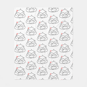 Couverture Polaire Poop en colère - Brootsch le PooPoo