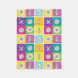 Couverture Polaire Pop Art Botanique & Fruit Fleece Blanket