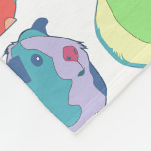Couverture Polaire Pop Art Guinea Pig Motif