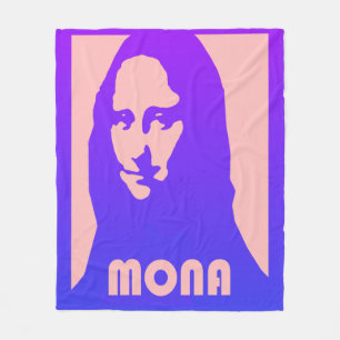 Couverture Polaire Pop Art Mona Lisa