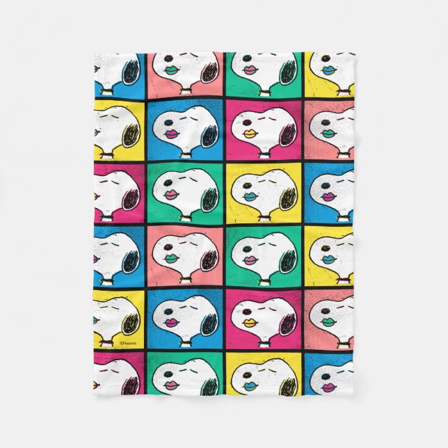 Couverture Polaire Pop Art Snoopy Lips | Mod pour vous Motif (Devant)