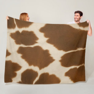 Couverture Polaire Populaire Vache Faux Cuir Elégante Collection