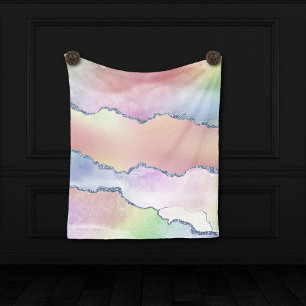 Couverture Polaire Porte de pêche Pretty Soft Pastel Aquarelle Ombr