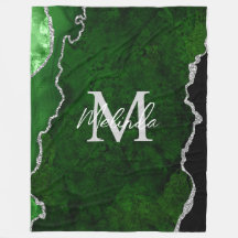 Porte en marbre vert et argent