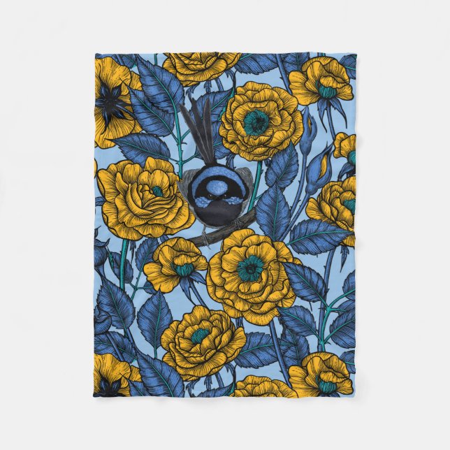 Couverture Polaire Porté en rose (Devant)