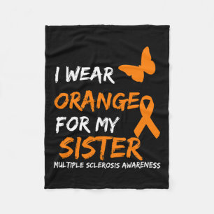 Couverture Polaire Porter Orange Pour Ma Soeur Sclérose Multiples Rib