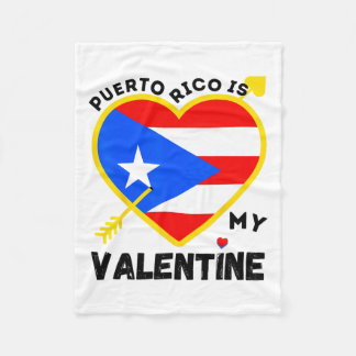 Couverture Polaire Porto Rico est ma Saint Valentin Puerto
