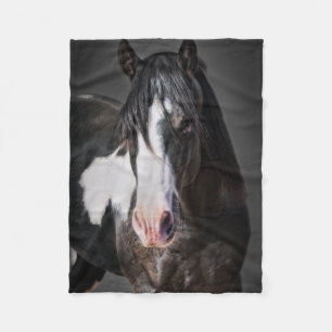 Couverture Polaire Portrait de cheval II