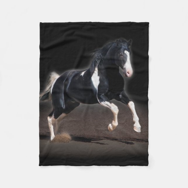 Couverture Polaire Portrait de cheval VIII (Devant)