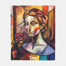 Portrait de femme en verre Abstrait