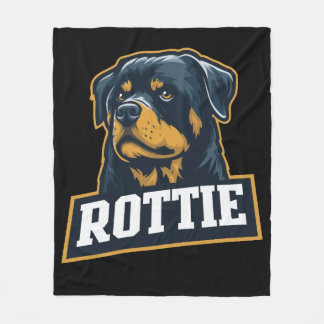 Couverture Polaire Portrait de Rottie