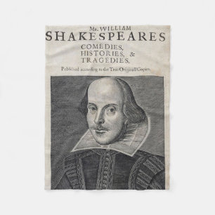 Couverture Polaire Portrait de William Shakespeare