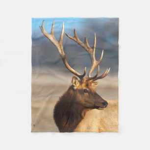 Couverture Polaire Portrait d'un élan mâle époustouflant