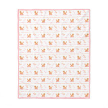Posh Doodle Chien Log Fleece Blanket