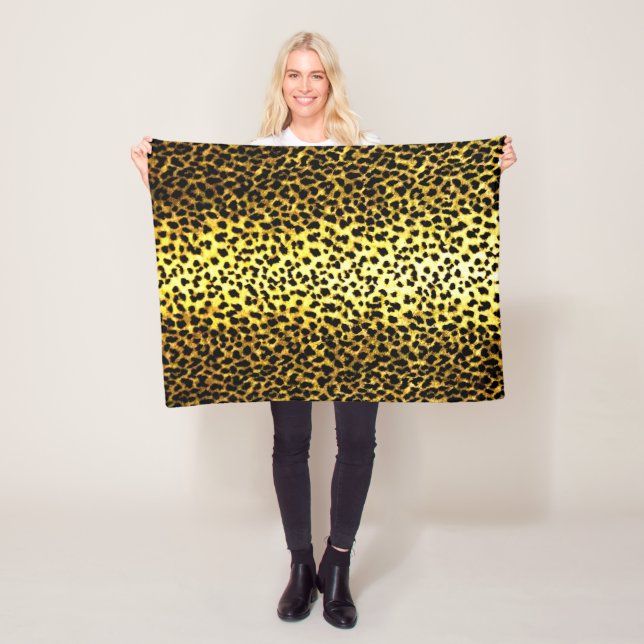 Couverture Polaire Poster de animal de papier peint Leopard (En situation)