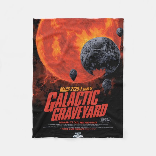 Couverture Polaire Poster de cimetière galactique, Macs 2129-1. (Devant)